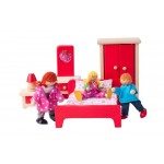 Set mobilier Dormitor  pentru casute de papusi WoodyLand